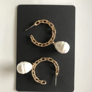 New Chain Link Hoop Earrings