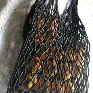 Jumbo Black Jute Netting Bag