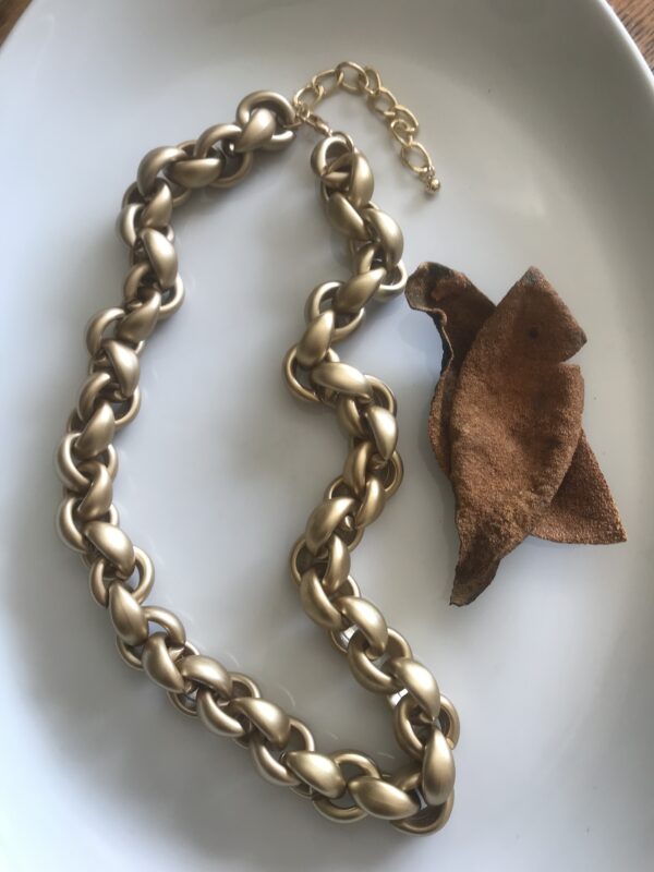 New Matte Gold Necklace